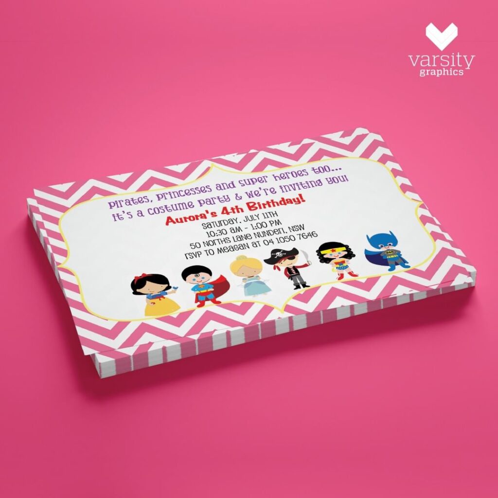 Print invitations