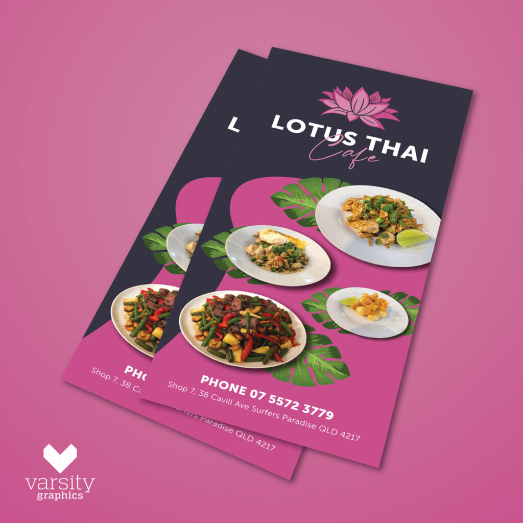 Lotus Thai Menu